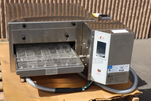 Brand new Cooking Performance Group 351ICOEVD countertop ventless impinger electric conveyor oven, minor dents, 32" belt bent.