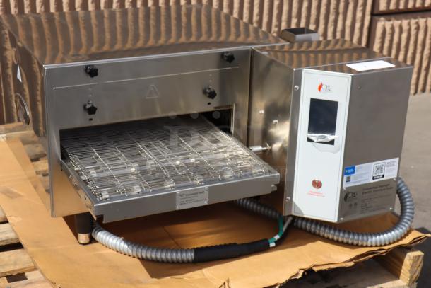 BRAND NEW Cooking Performance Group 351ICOEVD ventless conveyor oven; 32" belt; minor dents and slight conveyor bend.