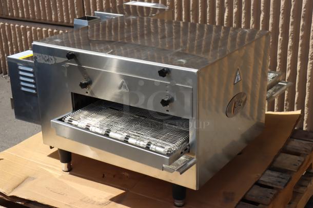 BRAND NEW Cooking Performance Group 351ICOEVD countertop ventless electric conveyor oven; minor dents, slight conveyor bend.