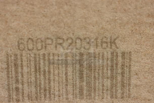 "Regency 600PR20316K barcode on damaged packaging, new. Stainless steel 20 pan end load sheet pan rack. Unassembled."