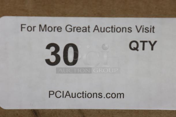 Label showing auction information, quantity "30," and website "PCIAuctions.com."