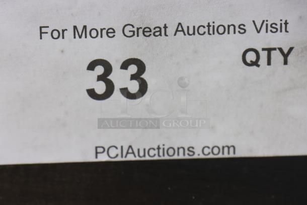 Auction tag indicating item number 33, with website pciacutions.com for more auction listings.