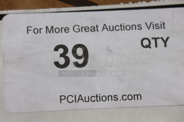 Label on damaged box for Regency 600FWT3072US folding work table, 30"x72", stainless steel, scratch-n-dent condition.