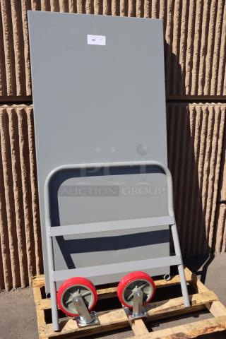 BRAND NEW Lavex Pro 600PFT3060HD 30" x 60" steel platform truck, 2,500 lb capacity, missing 2 wheels, scratch-n-dent condition.