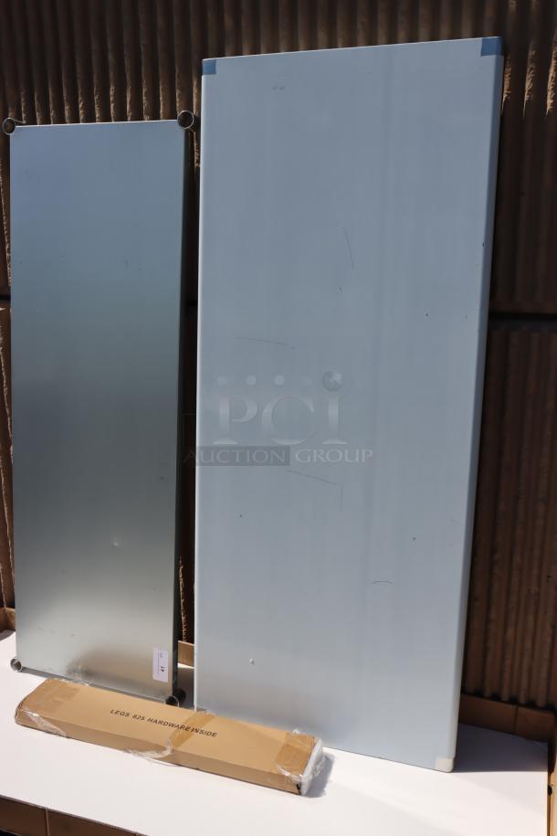 BRAND NEW Steelton 522ETSG3072 30" x 72" stainless steel work table, includes undershelf, visible scratches, legs boxed.