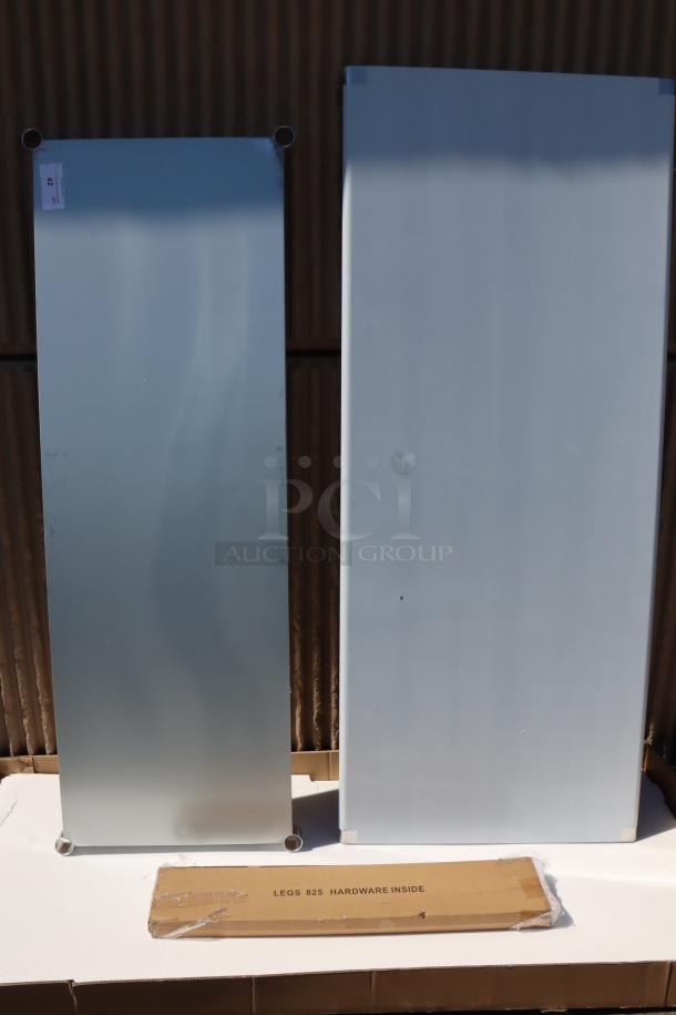 Brand new Steelton 522ETSG3072 stainless steel work table, 30"x72", 18 gauge, with undershelf, slight cosmetic flaws.