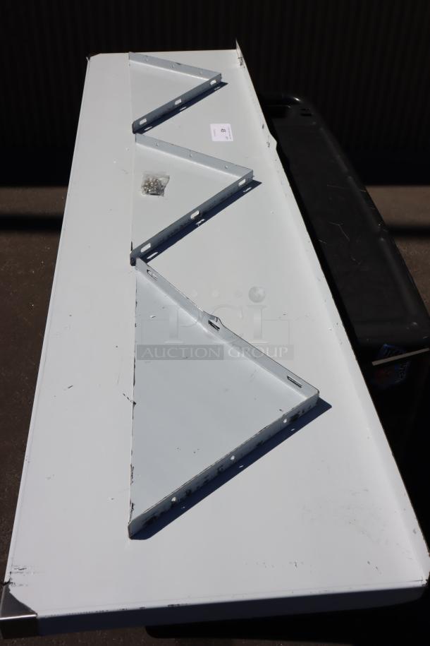 BRAND NEW Regency 600WS1872HD stainless steel wall shelf, 18"x72", scratch-n-dent condition, includes mounting hardware.