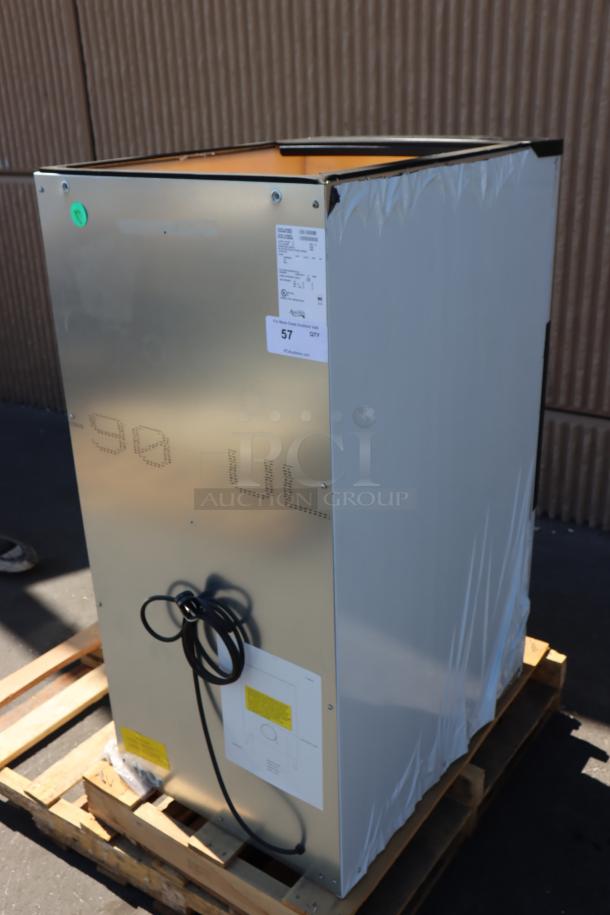 Brand new Avantco HBN120-22 hotel ice dispenser, 22" wide, 120 lb. capacity, minor dings possible, 115V, missing original packaging.