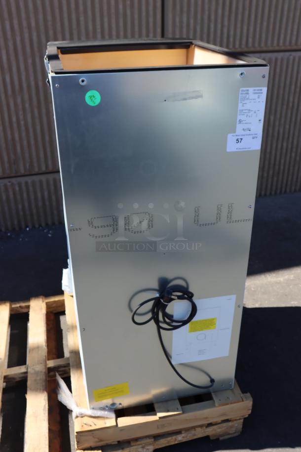 Avantco HBN120-22 22" wide hotel ice dispenser, 120 lb. capacity, visible labels, minor dings, out of original packaging.