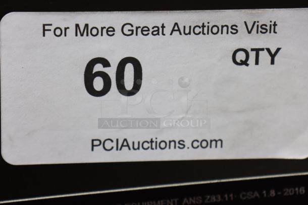White auction label reading "For More Great Auctions Visit PCIAuctions.com" with quantity "60" shown.