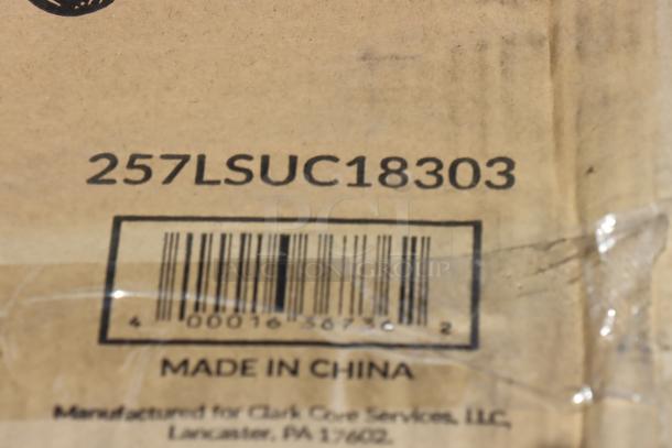 Barcode and model number 257LSUC18303 on packaging. Made in China. Possible minor scratches and missing small pieces.