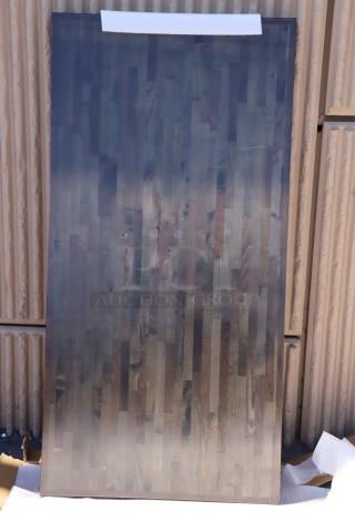 Brand new Lancaster Table & Seating butcher block table top, 30"x60", espresso finish, model 3493060BBESP. Some scratching visible.