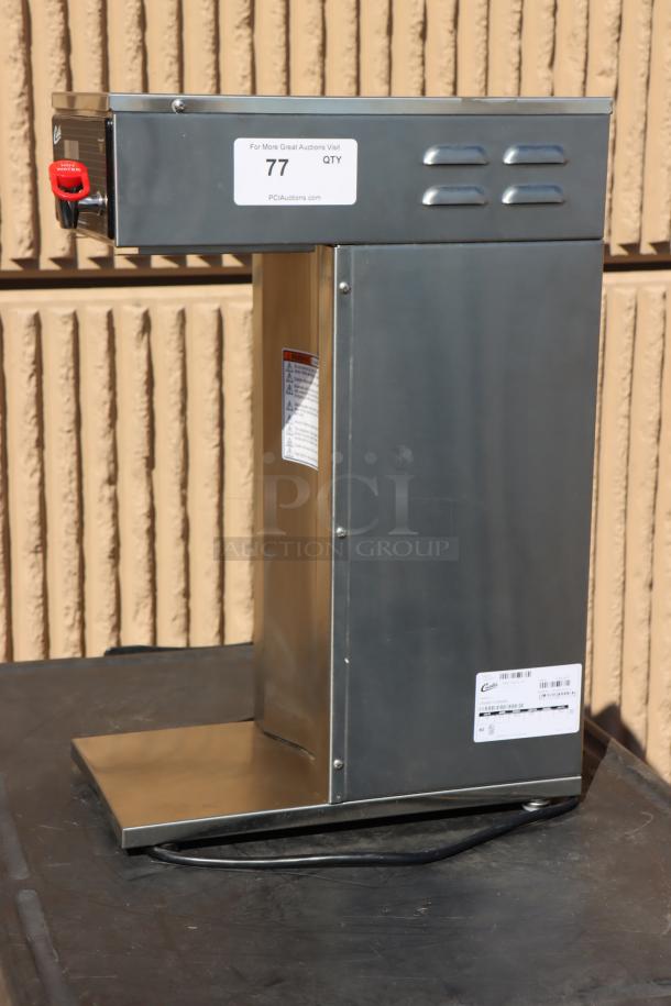 Brand new Curtis D500GT12A000 automatic airpot coffee brewer, digital controls, 120V, scratch-n-dent, serial 15052977.