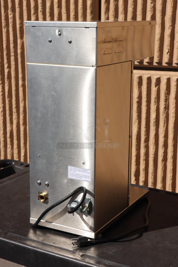 New Curtis D500GT12A000 airpot coffee brewer, digital controls, 120V, 1,675W, scratch-n-dent. Power cord visible.