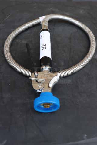 Brand new Fisher 2911 36" hose assembly with 1.15 GPM spray valve, out of packaging. Made in America.