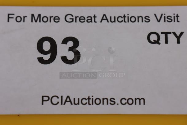 Brand new Rubbermaid® 2064959 WaveBrake® yellow mop wringer. Auction tag indicates item number 93.