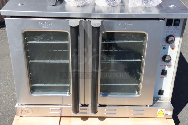 BRAND NEW Cooking Performance Group FEC-100-DDD convection oven, stainless steel, 240V, 11.9 kW, serial# 0724FECDDD 029.