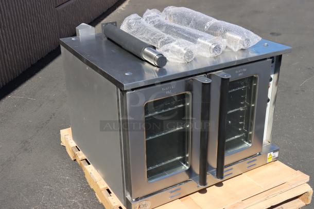 BRAND NEW Cooking Performance Group FEC-100-DDD electric convection oven on pallet, out of packaging. May lack screws/small parts.