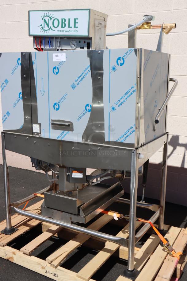 Noble Warewashing II Double Rack Dishwasher, model WAREFORCE II, 115V, brand new; mounting brackets bent.