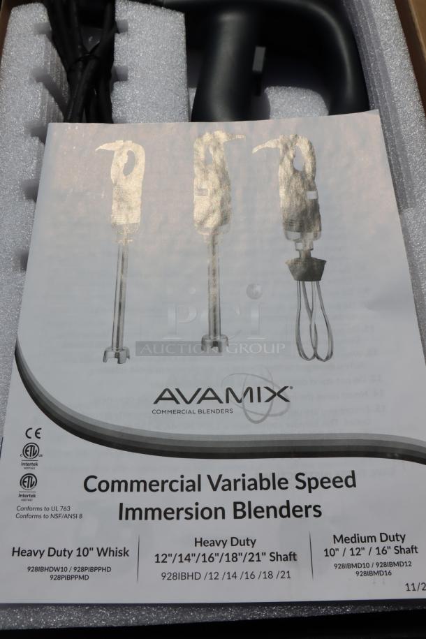 BRAND NEW AvaMix 928PIBPPMD Power Pack for Medium-Duty IBMD Series Blenders in box, 3/4 hp, 120v. Model 928PIBPPMDDX.