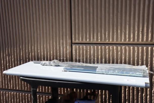 BRAND NEW Steelton 24"x60" 18-Gauge 430 Stainless Steel Work Table, open base, slight scratches, out of original packaging.
