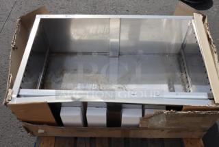 Regency 600DC1848 stainless steel dish cabinet, 18"x48", brand new, scratch-n-dent, with adjustable midshelf. Box damaged.