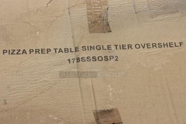 BRAND NEW Avantco 178SSSOSP2 single deck overshelf for SSPPT-2 series, in unopened original packaging with visible label.
