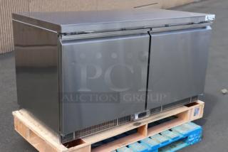 Avantco ZUC60RHC 60" front breathing undercounter refrigerator, stainless steel, new, minor dents, no original packaging.