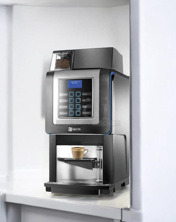 Necta Koro ES / LA espresso machine, excellent condition, digital display, 120V, tested and working, Evoca Group Italy.