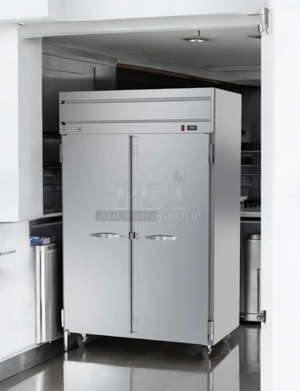 Beverage-Air HF2HC-1S Horizon Freezer, two-section, stainless steel, outstanding condition, tested, 115V.