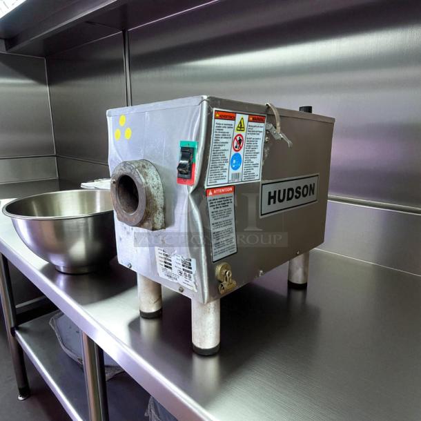 Pro-Cut KG-22WXP meat grinder in superb condition, 1 HP, 115V, fully tested, commercial use, manufacturer labels visible.