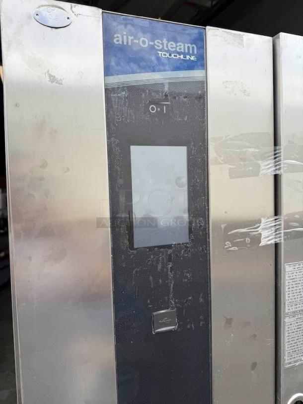 Electrolux Air-O-Steam Touchline 20-Pan Electric Combi Oven, model AOS202GTP1, fully tested, with digital display.