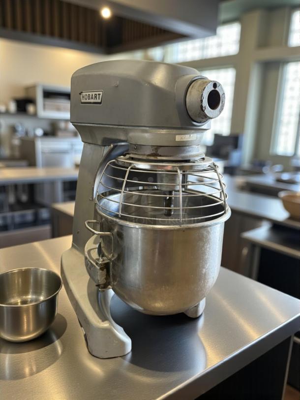 Outstanding condition Hobart HL200 20-Quart Planetary Mixer, 115V, fully tested and working, visible Hobart logo.