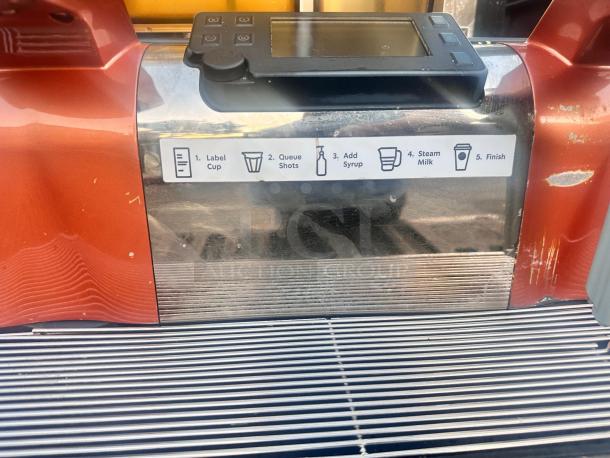 Pristine Starbucks Mastrena II Espresso Machine by Thermoplan AG, fully tested, 240V, superautomatic, excellent condition.