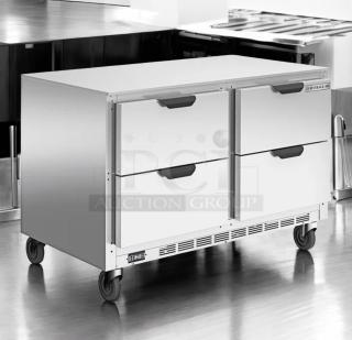 Turbo Air MST-72-N refrigerated prep table, excellent condition, 115V, four drawers, casters, ideal for sandwich/salad prep.