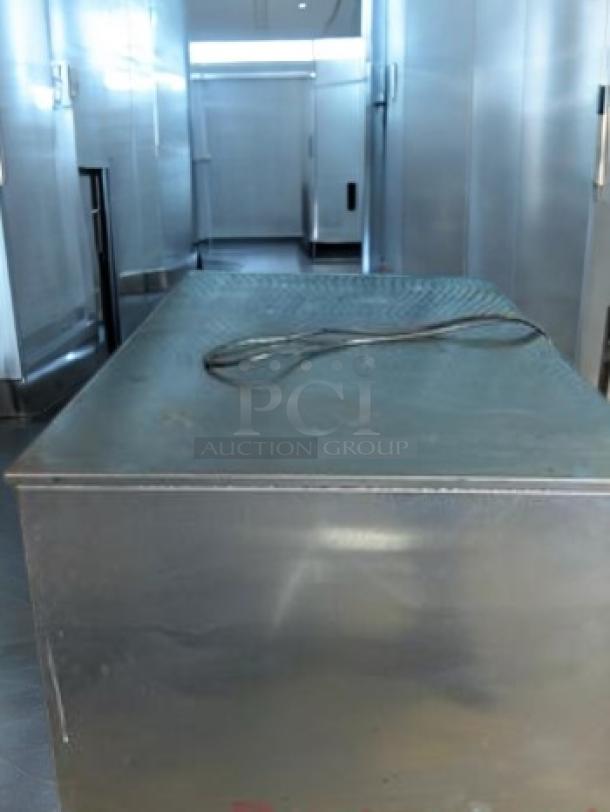 Turbo Air MST-72-N refrigerated prep table in outstanding condition, stainless steel, fully tested, 115V, Mega Top model.
