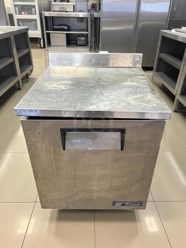 True TWT-27F-HC worktop freezer, excellent condition, 28" wide, right hinge door, fully tested, True logo visible.