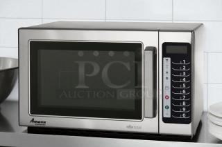 Great Condition -Menumaster Commercial MFS18TS Medium Volume 1800 Watt Microwave Oven - Tested and Working! - Item #1213178