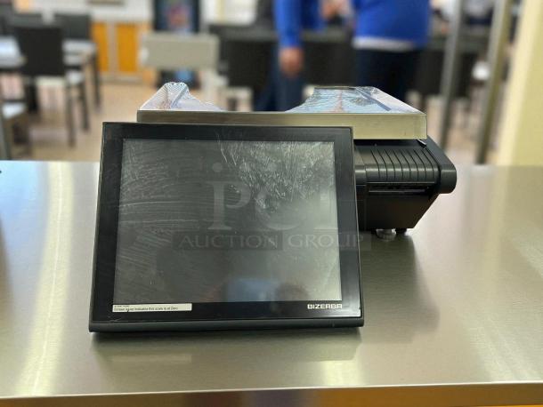 Bizerba KH II 100 30 lb. countertop computing scale with label printer, in great condition; tested and working.