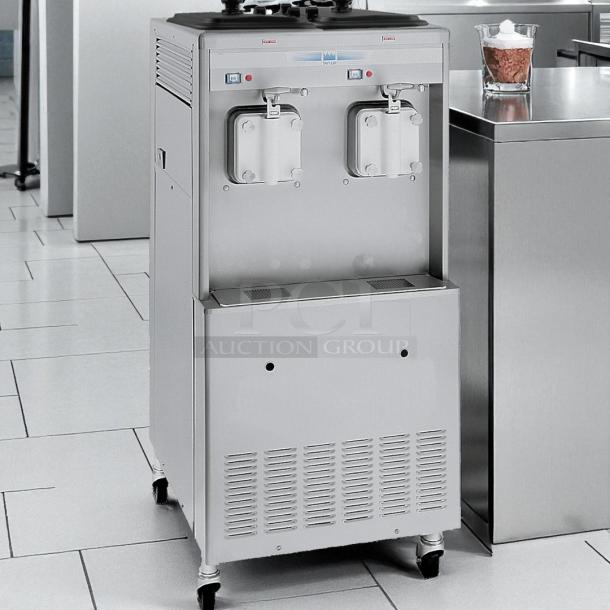 Taylor 321-27 two-flavor soft serve ice cream machine, excellent condition, fully tested, 208/230V, countertop model.