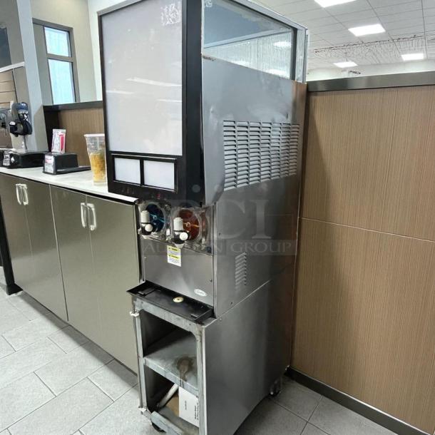 CORNELIUS VIPER 2 slushy machine, 2-flavor, high-capacity, 230v, stainless steel, tested working, excellent condition.