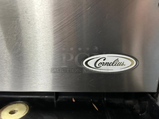 CORNELIUS VIPER 2 slushy machine, stainless steel, showing brand logo. High-capacity, tested working, 230v, 1-phase.