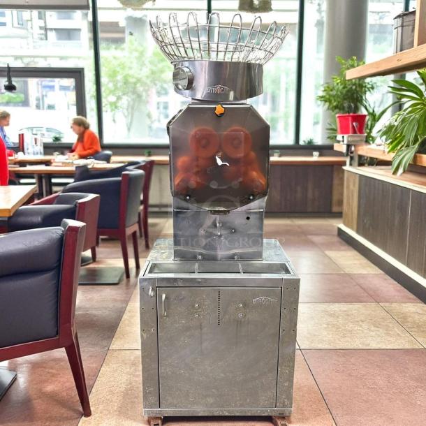 Citrocasa 8000SB Automatic Orange Juicer, stainless steel, tested and working, sold "AS IS" condition.