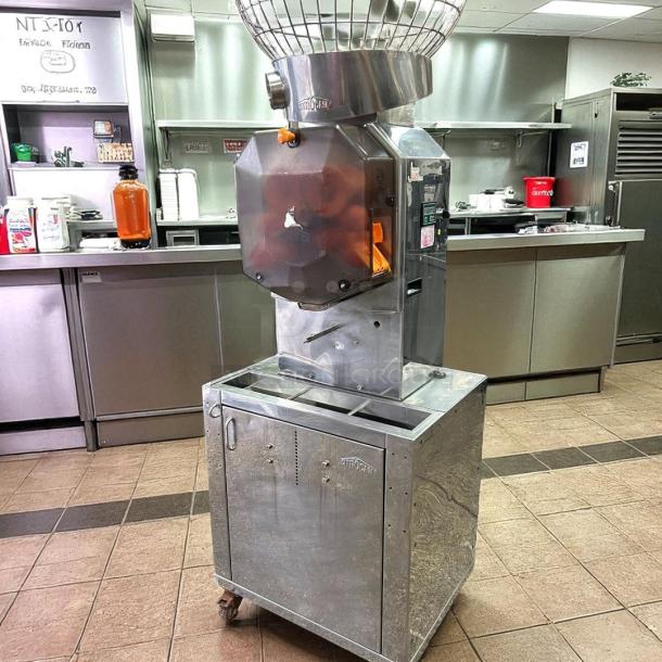 Citrocasa 8000SB Automatic Orange Juicer, 115V, stainless steel, tested and working condition, sold "as is."