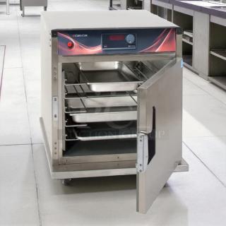 Cres Cor H-137-SUA-5D heated cabinet, excellent condition, undercounter, 5-pan capacity, 120v, tested and working.