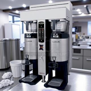 Amazing Condition – Fetco CBS-2052e – Dual Station Coffee Brewer – 208-240V – Fully Tested & Working! - Item #1213204