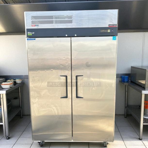 Turbo Air M3H47-2 heated cabinet, full height, 10-pan capacity, excellent condition, stainless steel, 115v, tested working.