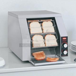 Hatco TRH-60 electric conveyor toaster, excellent condition, 10 slices/min, 240V, tested and working, visible control panel.