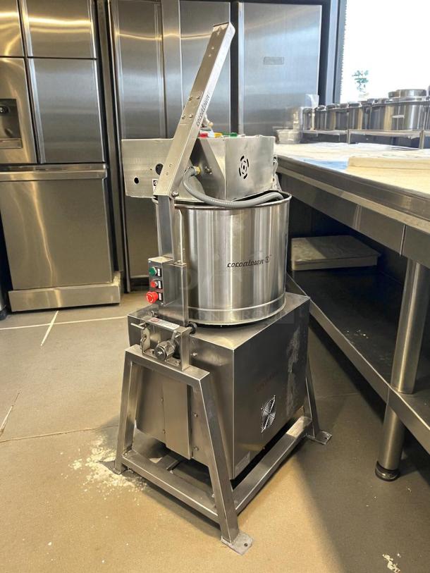 CocoaTown ECGC-65A-AV cacao grinder in outstanding condition, 220V, heavy-duty design, fully tested, features brand markings.