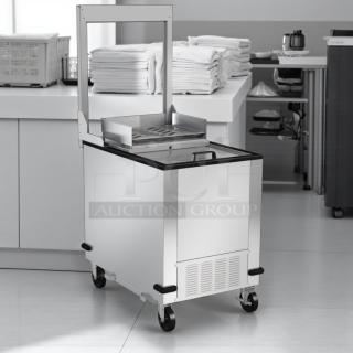 BRAND NEW! - BKI 52473-1 Stainless Steel Commercial Meat Freezer on Commercial Casters. 115 Volts, 1 Phase. - In original packaging! - Item #1213235